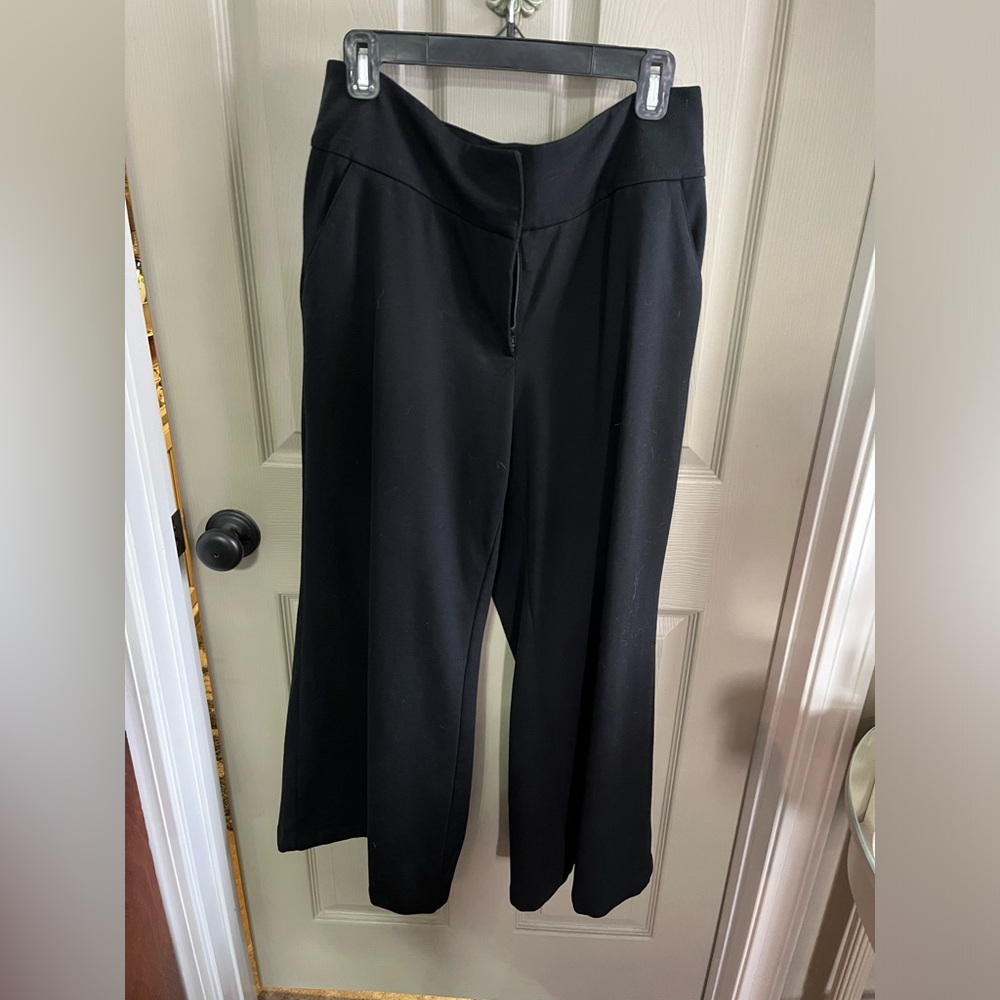 Bisou bisou black wide leg trousers